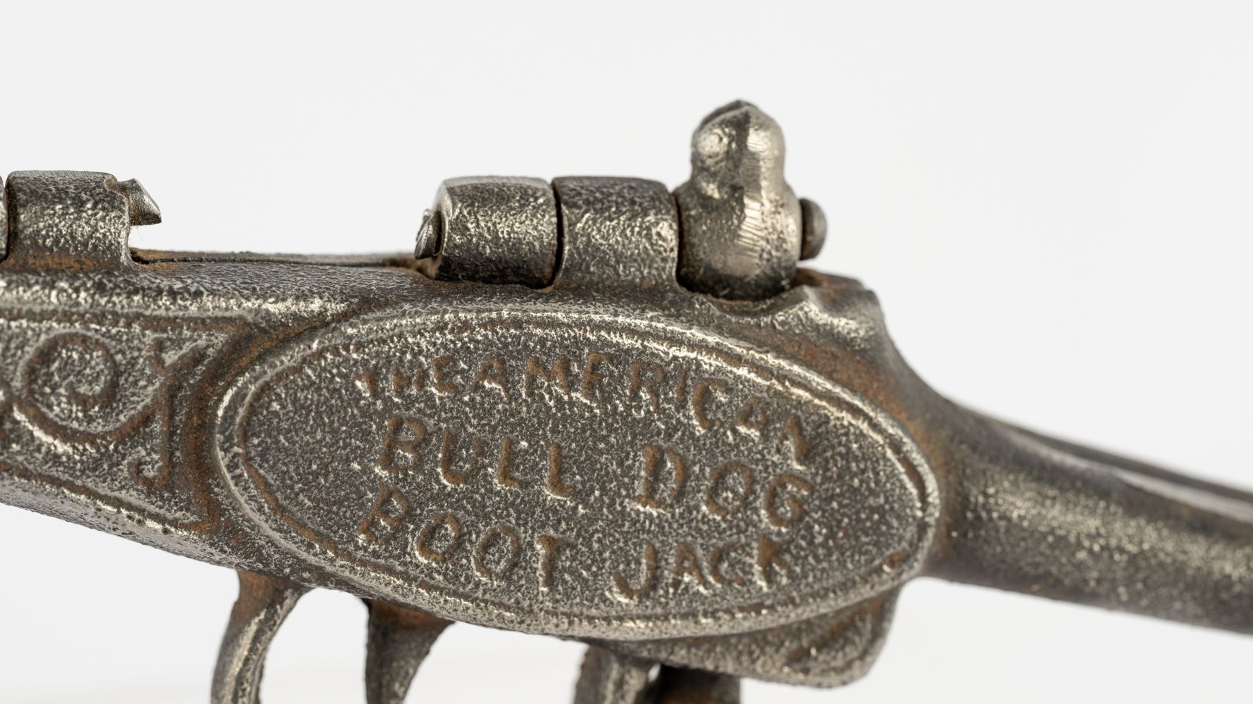 Late 19th Century American Bulldog Cast Iron Boot Jack Pistol