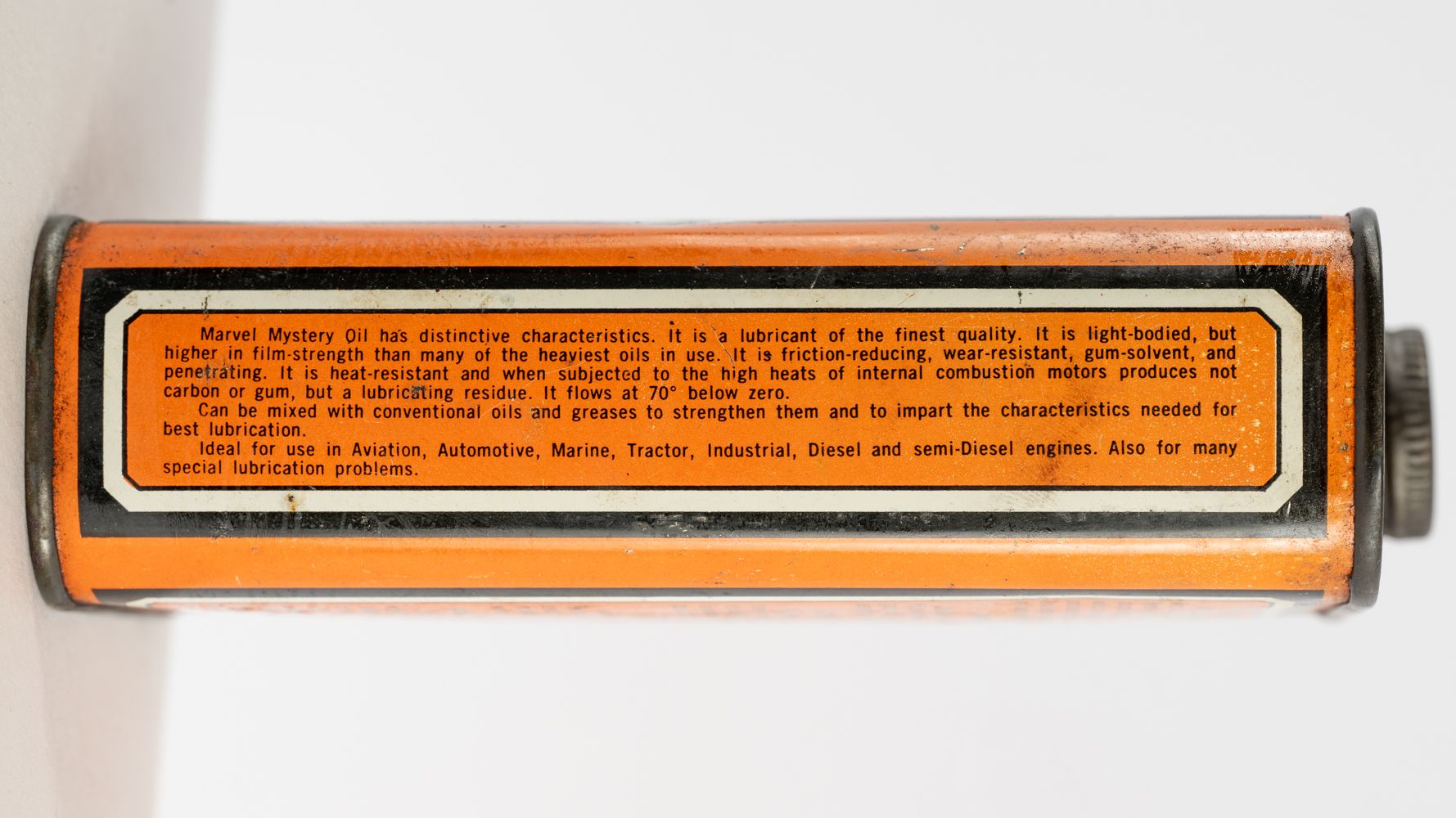 1940s-1950s Marvel Mystery Oil Can Auction | Mecum On Time