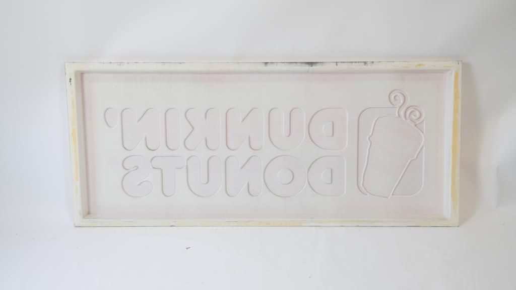 Dunkin' Donuts Light-Up Sign & Single-Sided Plastic Sign
