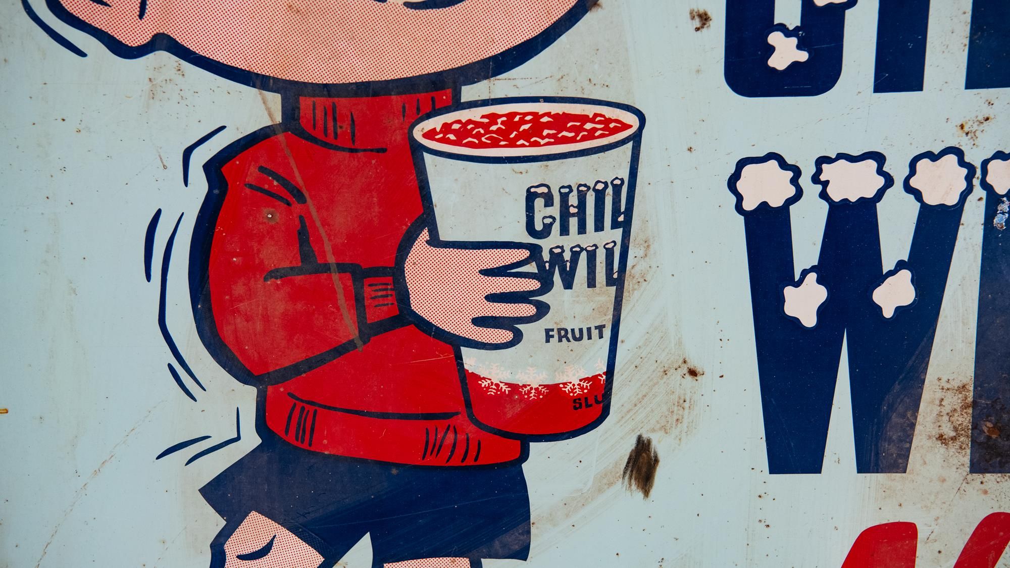 Chilly Willee Single-Sided Tin Sign Auction | Mecum On Time