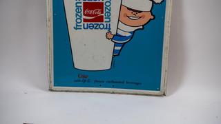 1969 Frozen Coca-Cola Single-Sided Tin Sign Auction | Mecum On Time