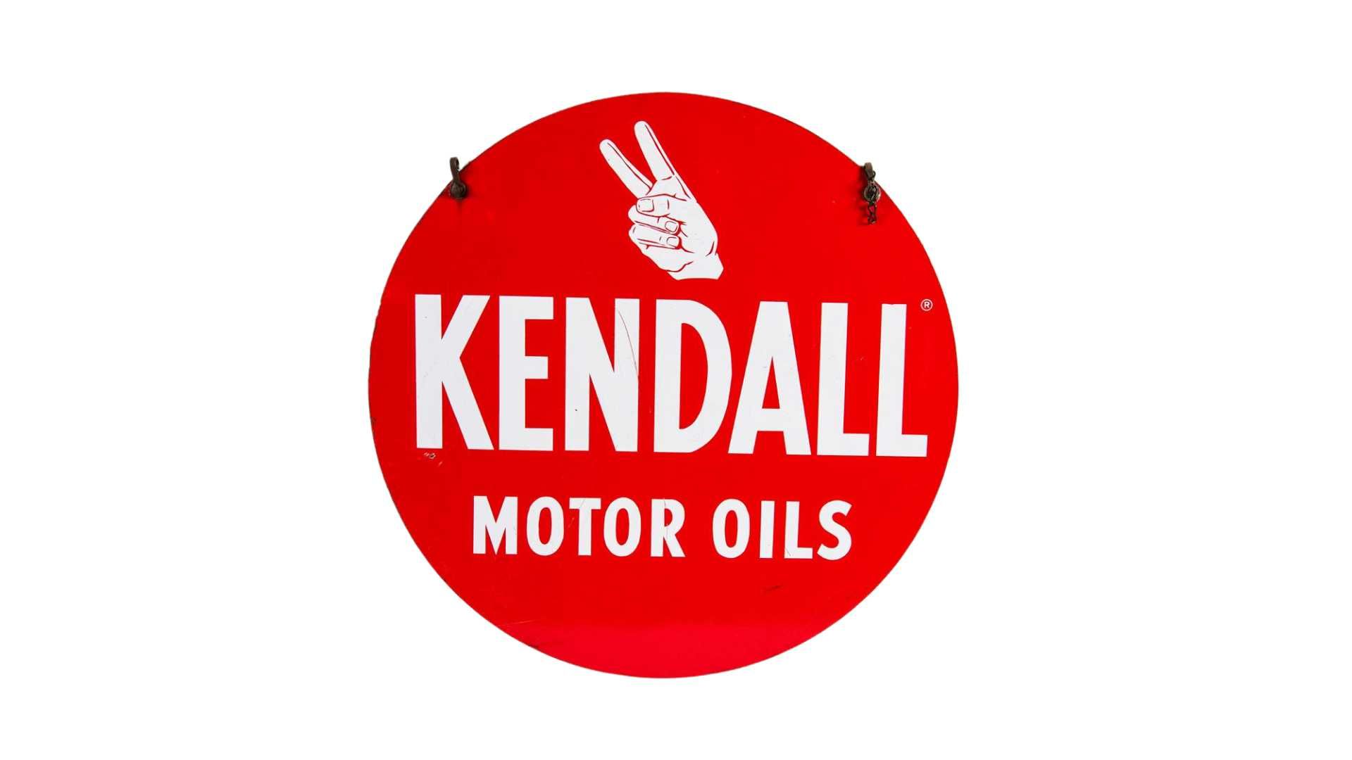 Kendall Motor Oils Double-Sided Tin Sign Auction | Mecum On Time