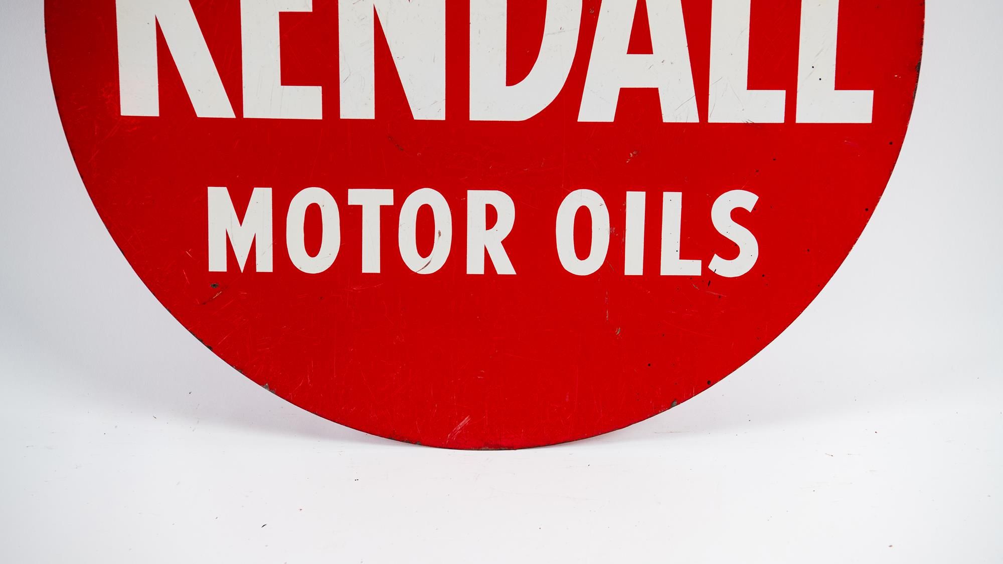 Kendall Motor Oils Double-Sided Tin Sign Auction | Mecum On Time