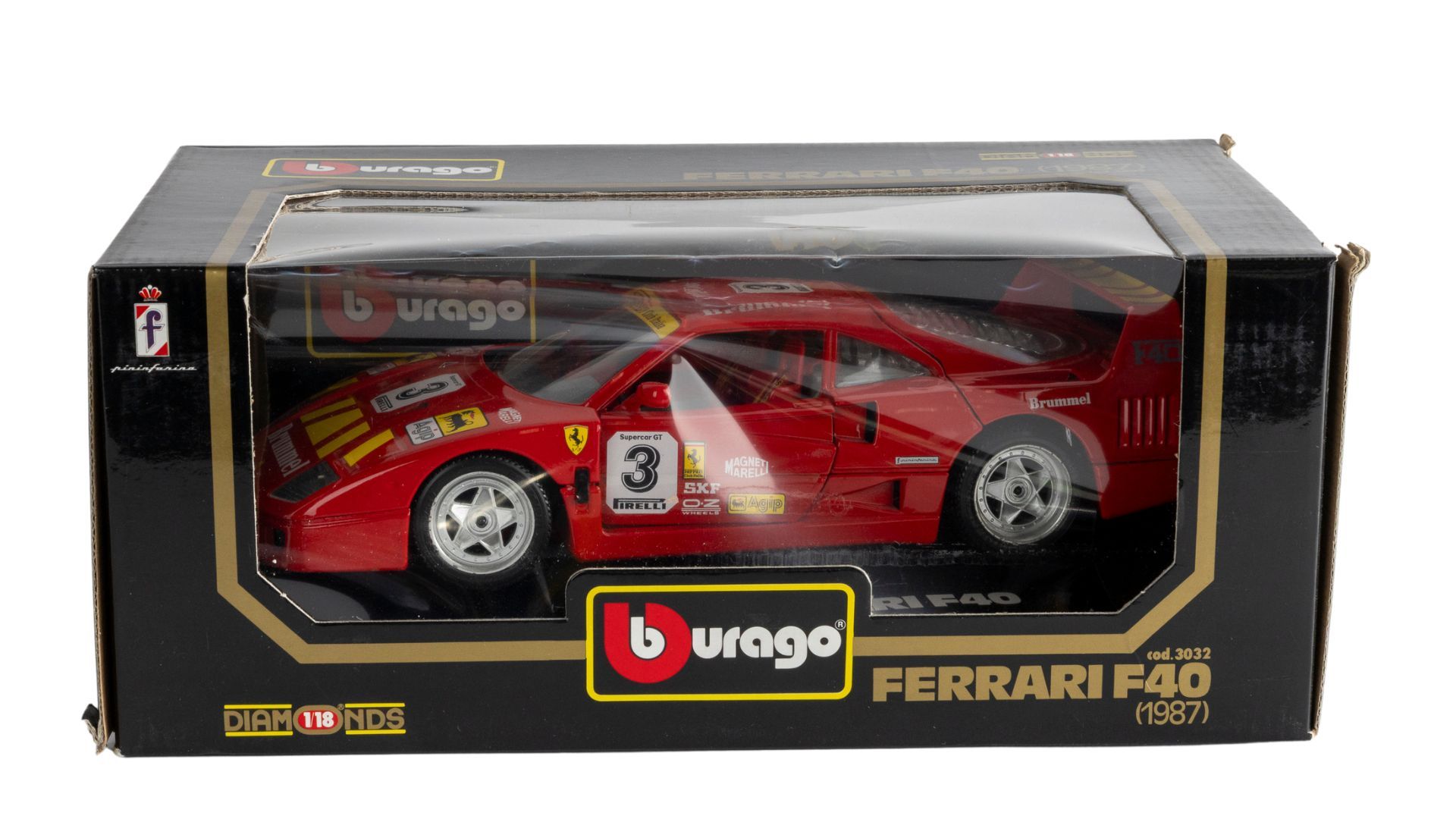 Bburago 1:18 1987 Ferrari F40 Die-Cast Model, Red Auction | Mecum
