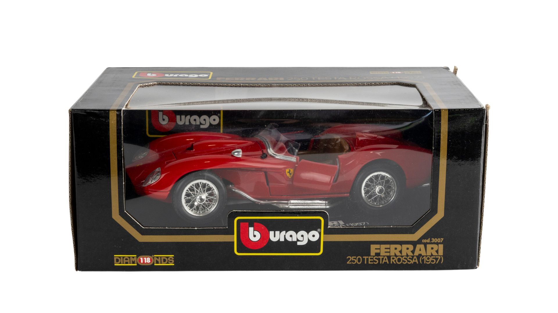 Bburago 1:18 1957 Ferrari 250 Testa Rossa Die-Cast Model, Red