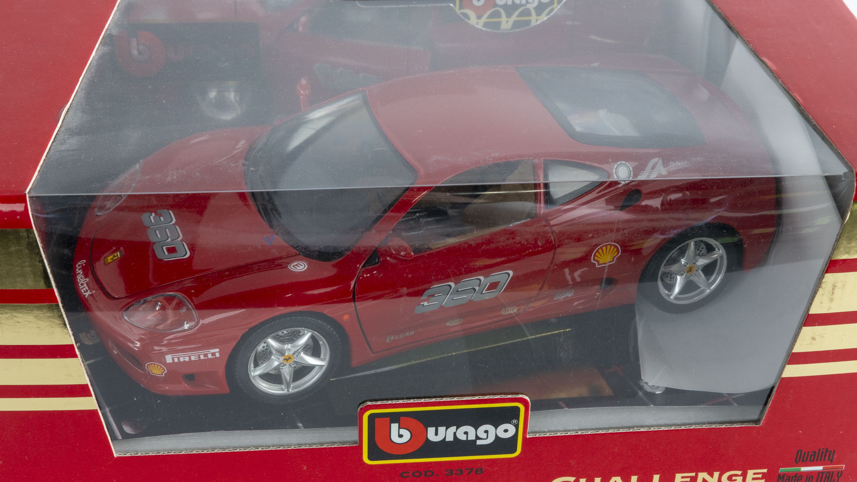 Bburago 1:18 Ferrari 360 Modena Challenge Die-Cast Model, Red