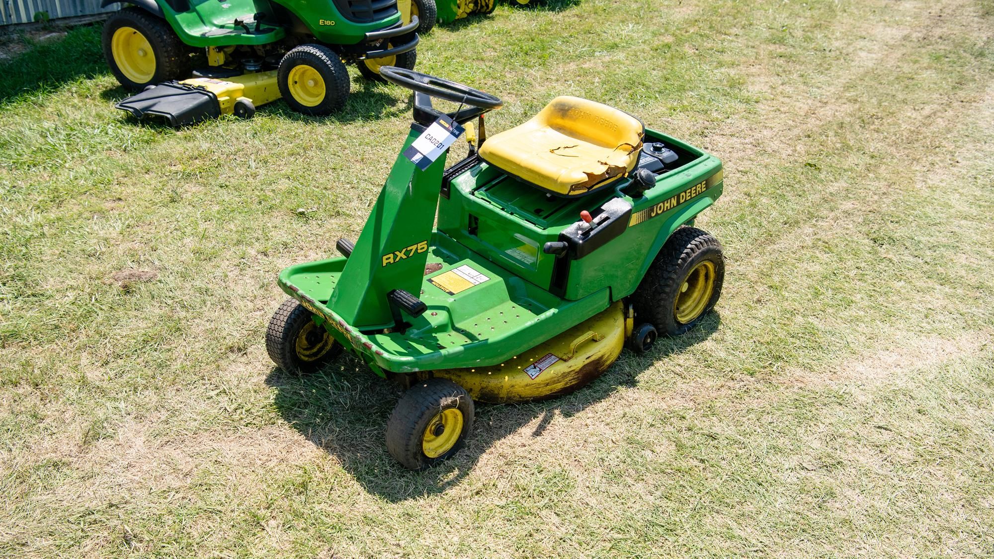 Garden Tractor John Deere Rx75 Lawn Mower 1987 John Deere RX75