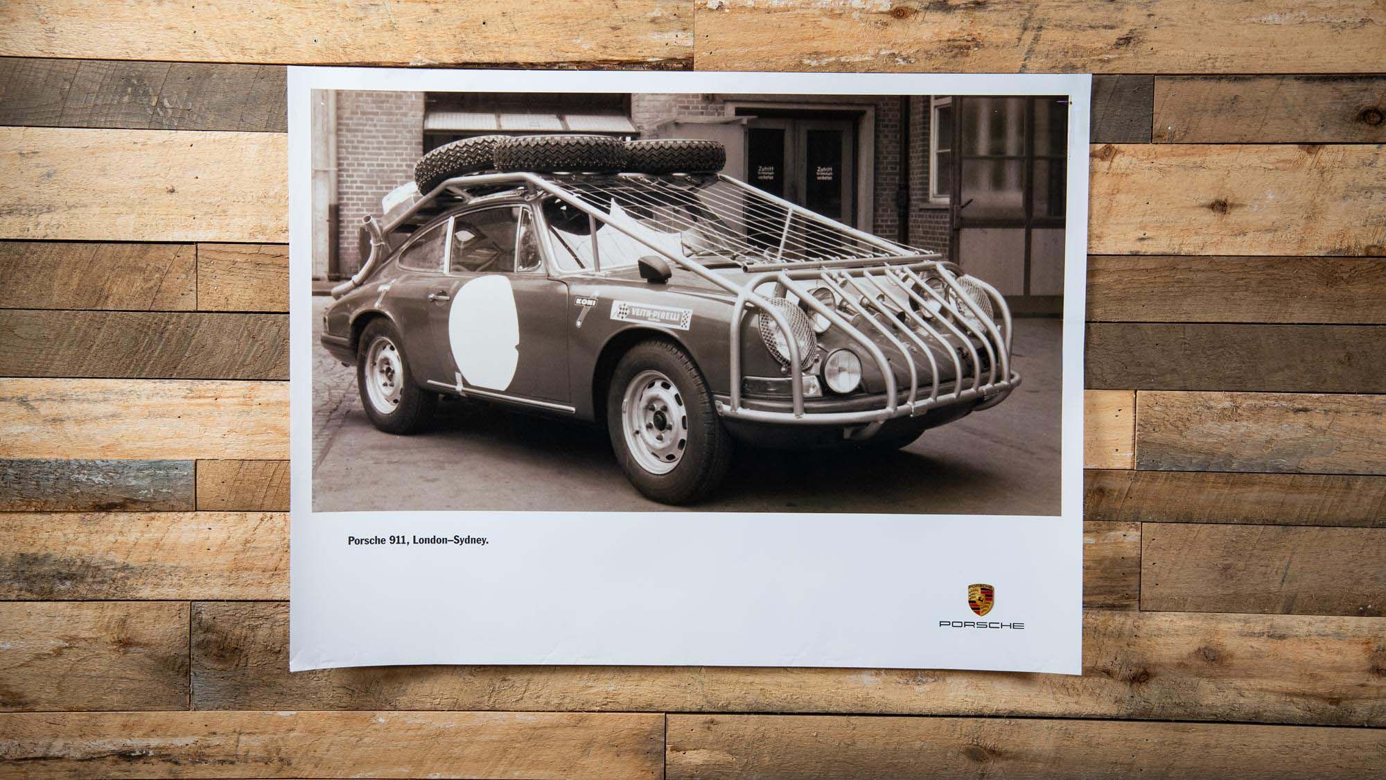 2001 Porsche 911 Carrera, London - Sydney Factory Poster, 40
