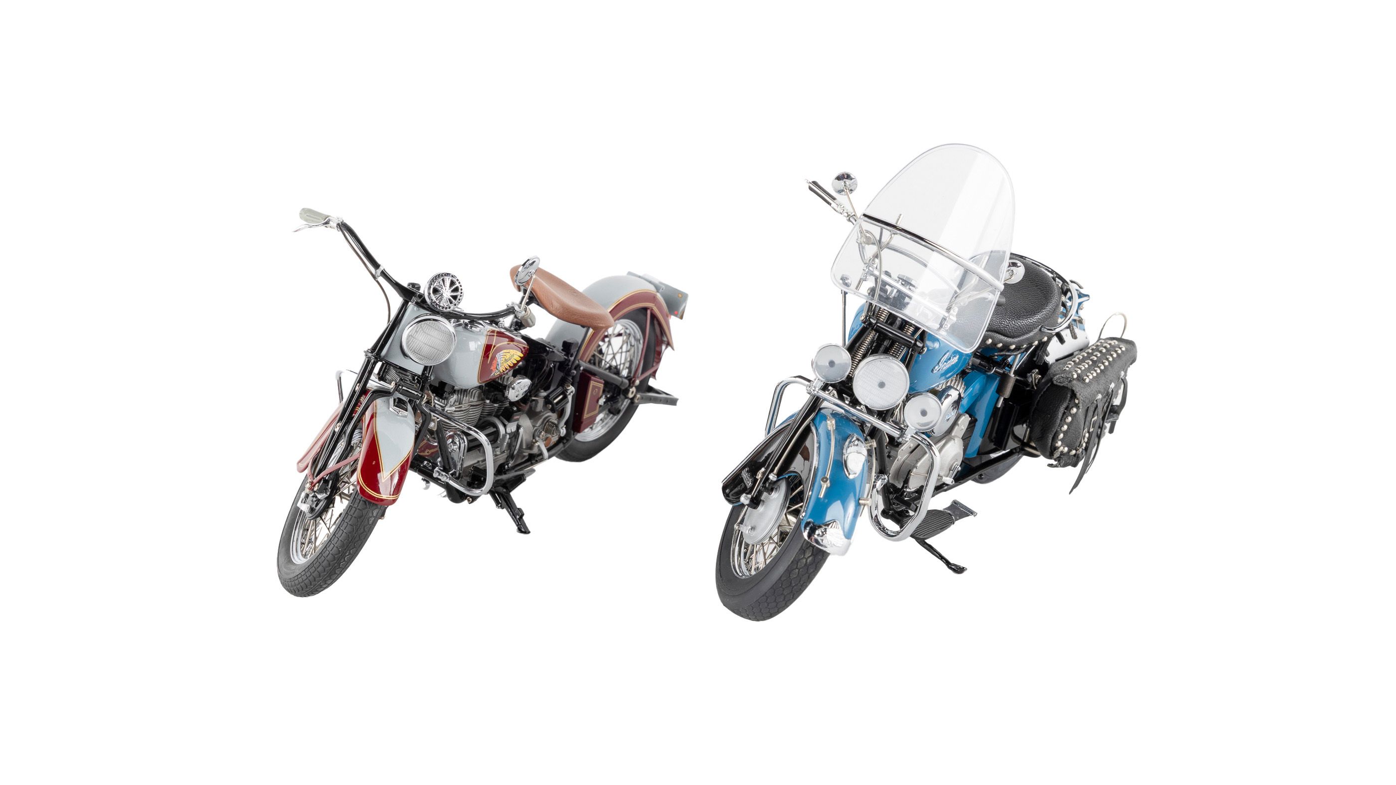 The Danbury Mint 1948 Indian Chief Motorcycle & 1938 Indian Four