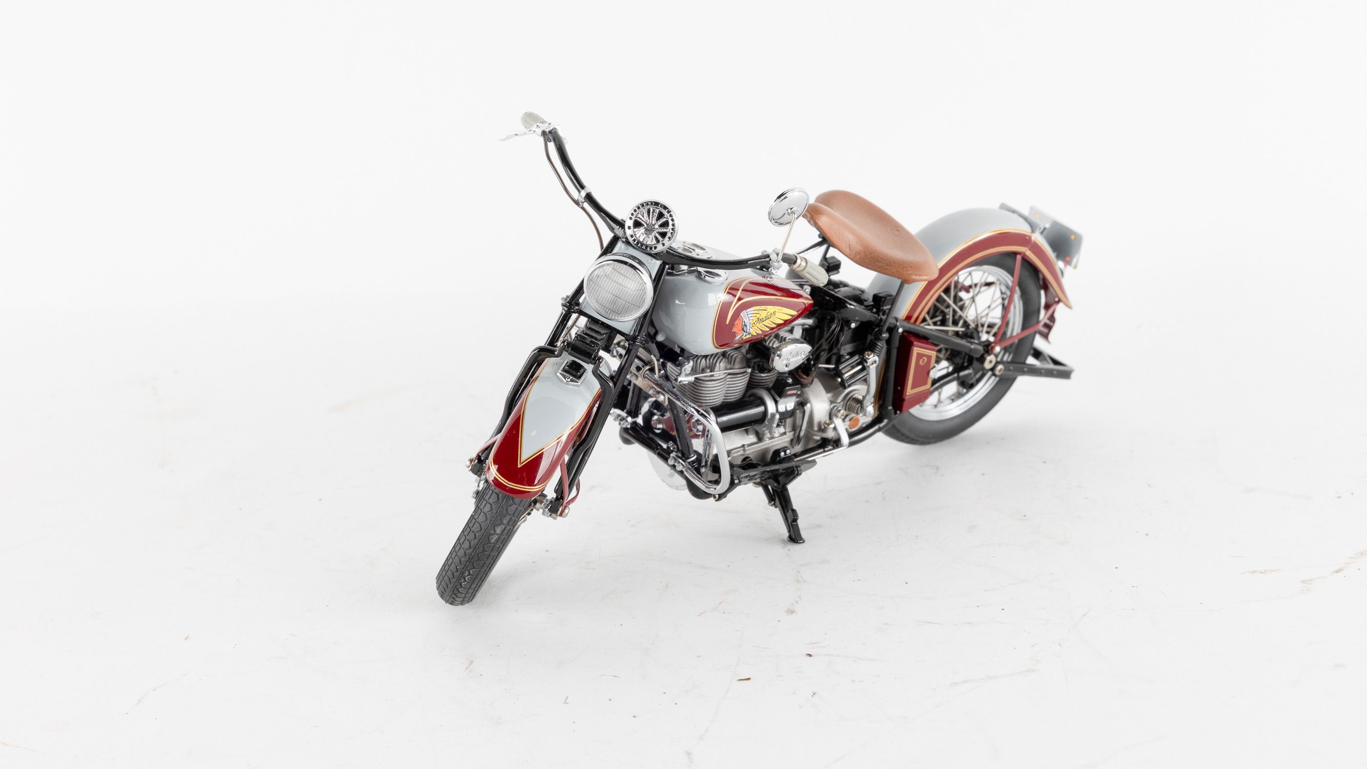 The Danbury Mint 1948 Indian Chief Motorcycle & 1938 Indian Four
