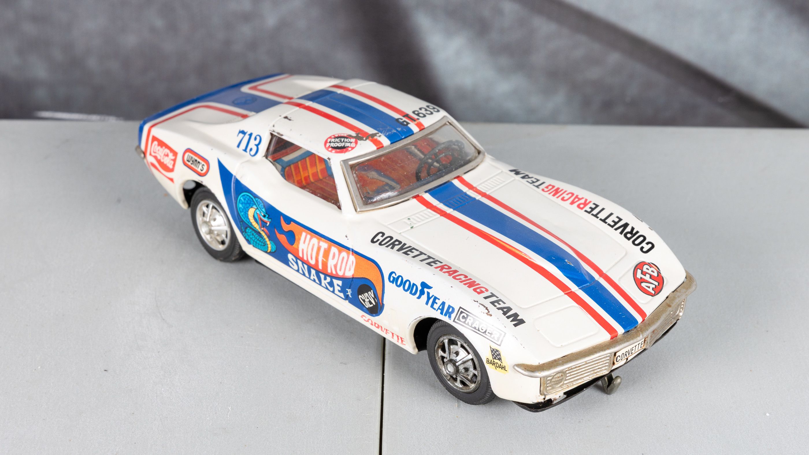 Vintage Taiyo Battery-Op C3 Corvette Stingray – Part No. C-639, 10