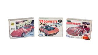 MPC 1:20 Corvette Model Kit Trio – Turbo Vette, 1974 Customizing