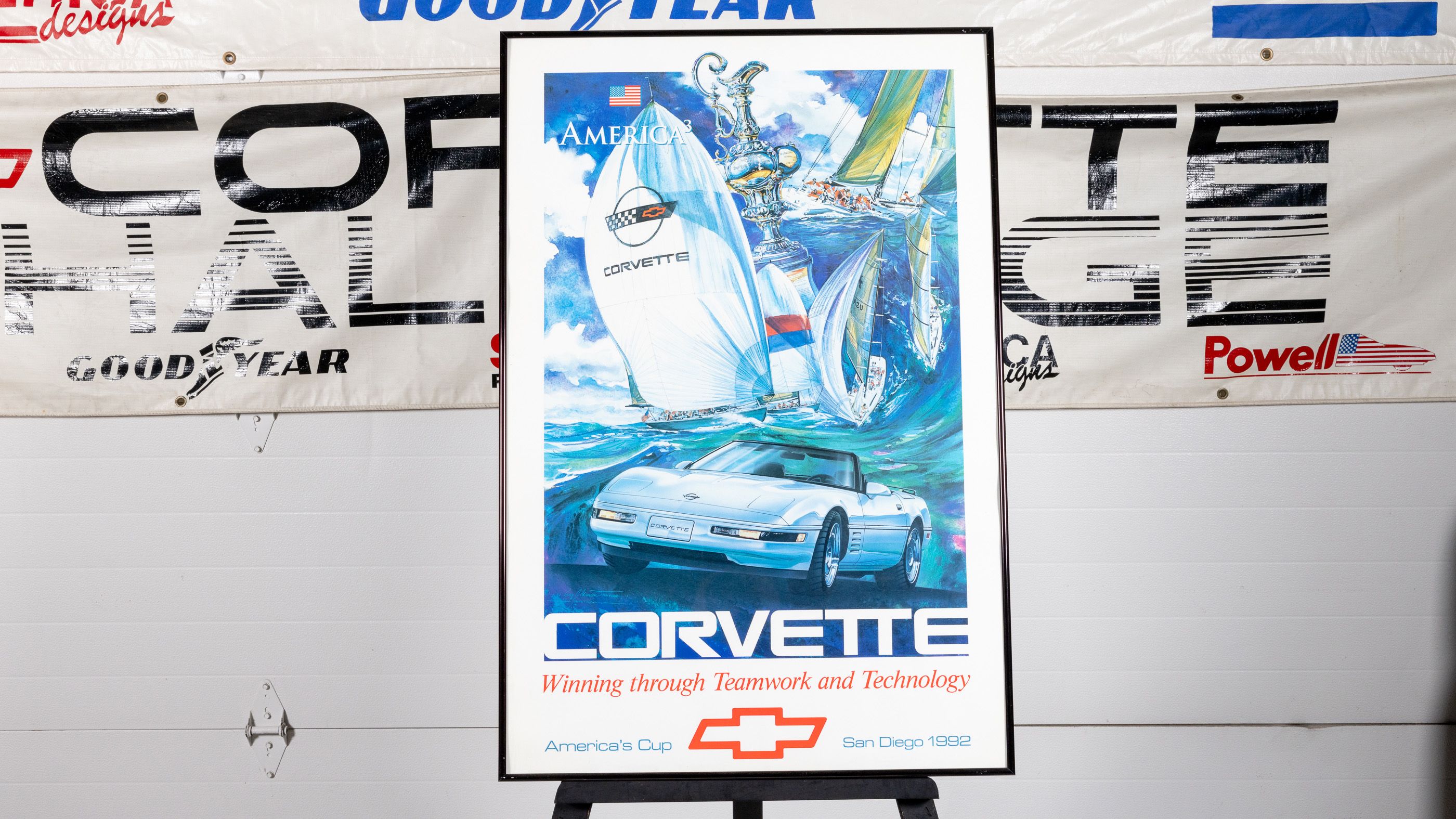 MYGarage Museum 1992 Chevrolet Corvette America's Cup Framed