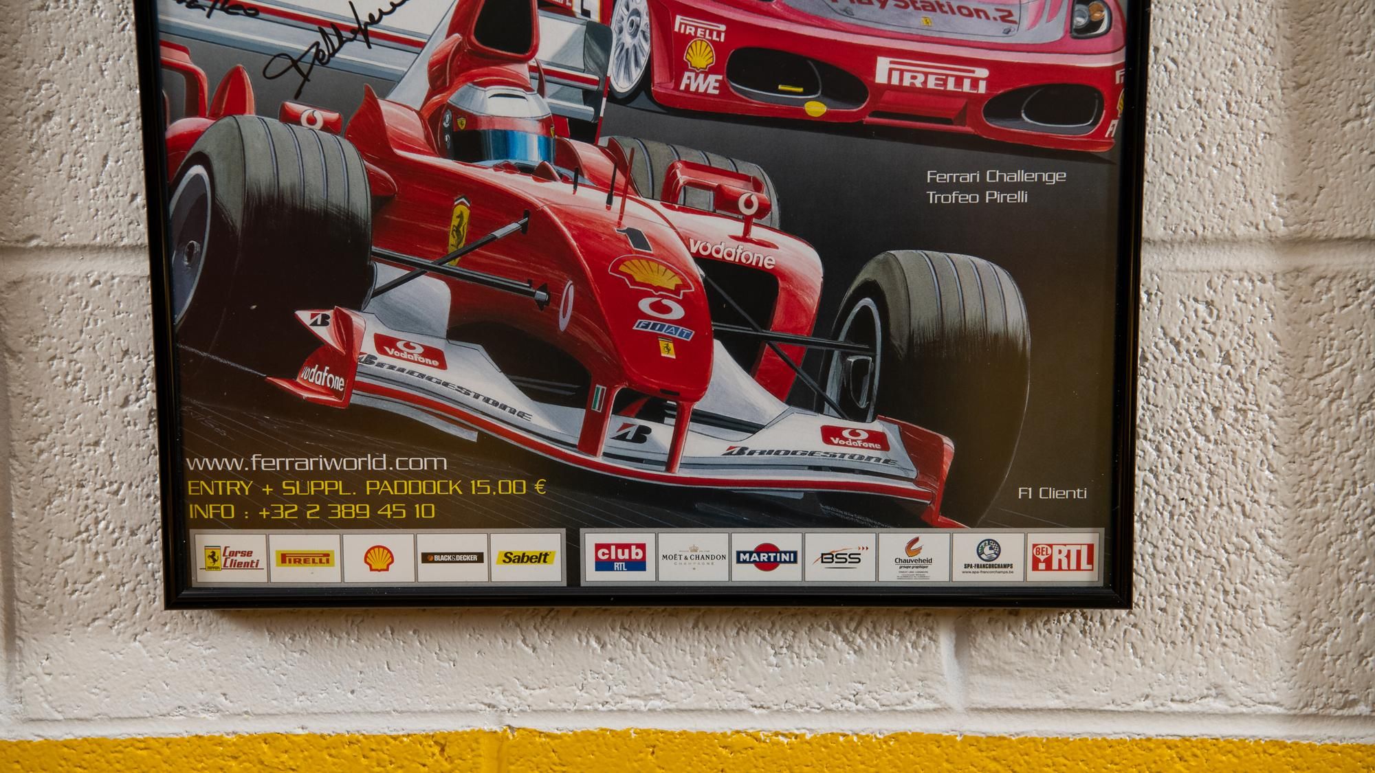 2006 Ferrari Racing Days Spa-Francorchamps Signed & Framed