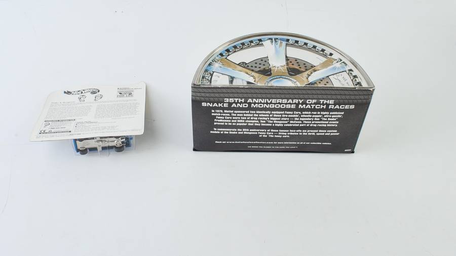 Signed Hot Wheels Snake and Mongoose 35th Anniversary Set